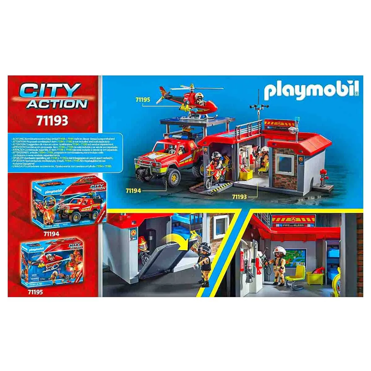 Playmobil City Action Take Along Fire Station Playset