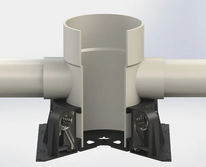 Snap Floor Waste Ultra Low Cast In Fire Collar