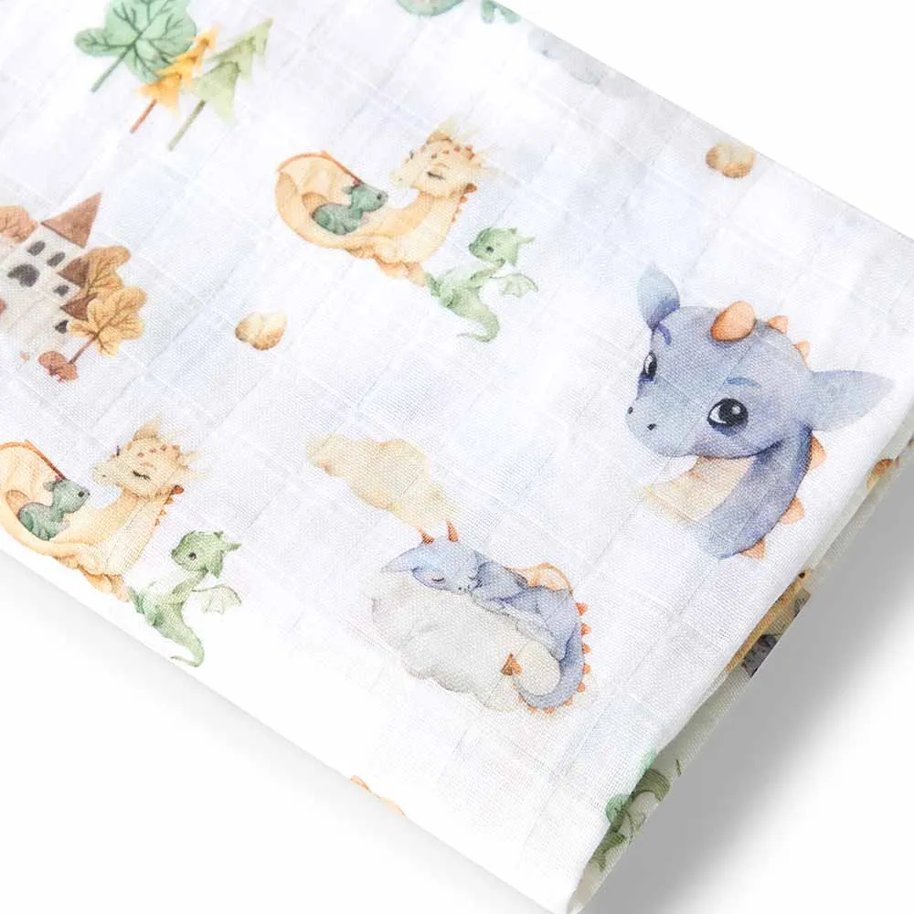 Snuggle Hunny - Muslin Wrap Organic Dragon