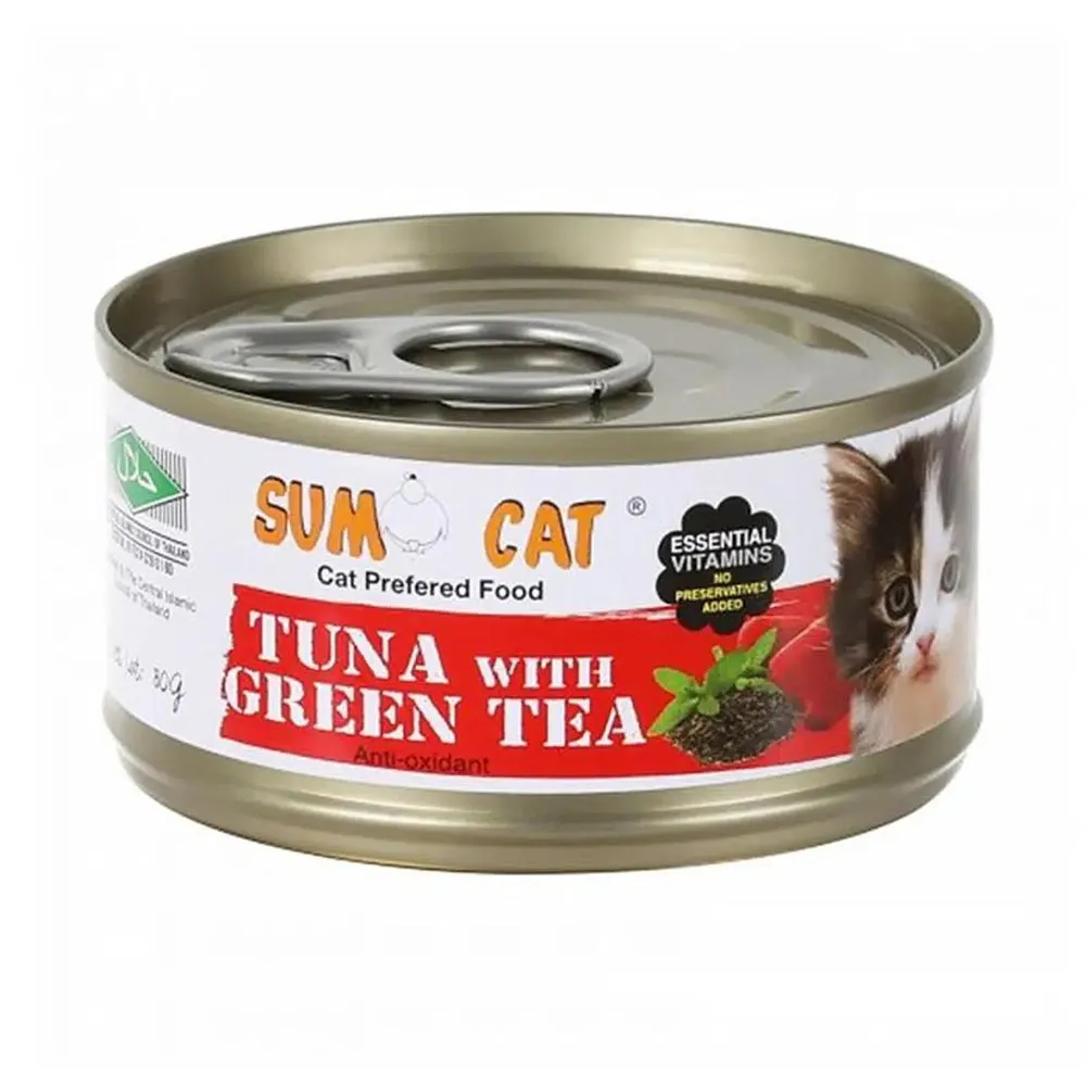 Sumo Cat Tuna with Green Tea Jelly 80g