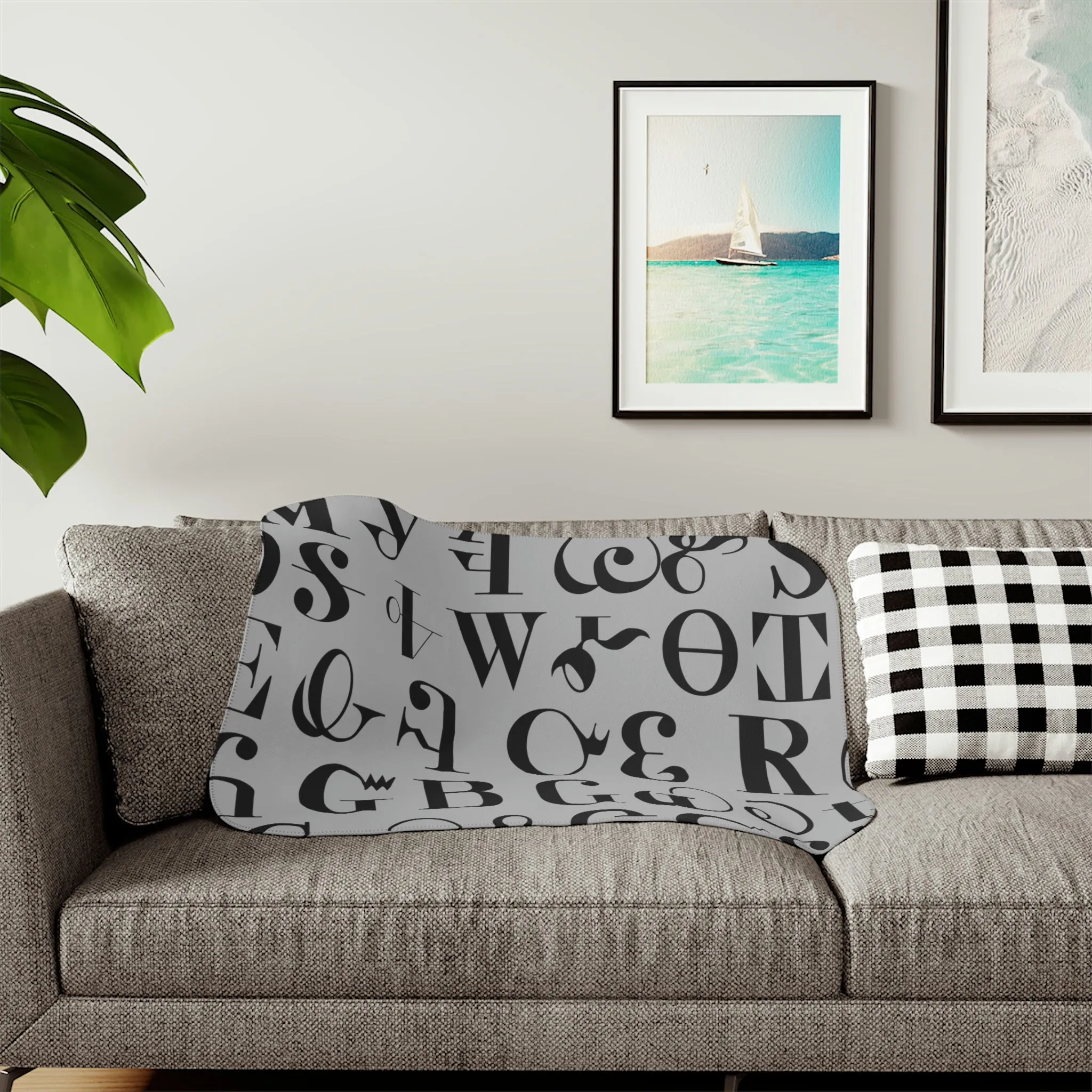 Syllabary Sherpa Blanket