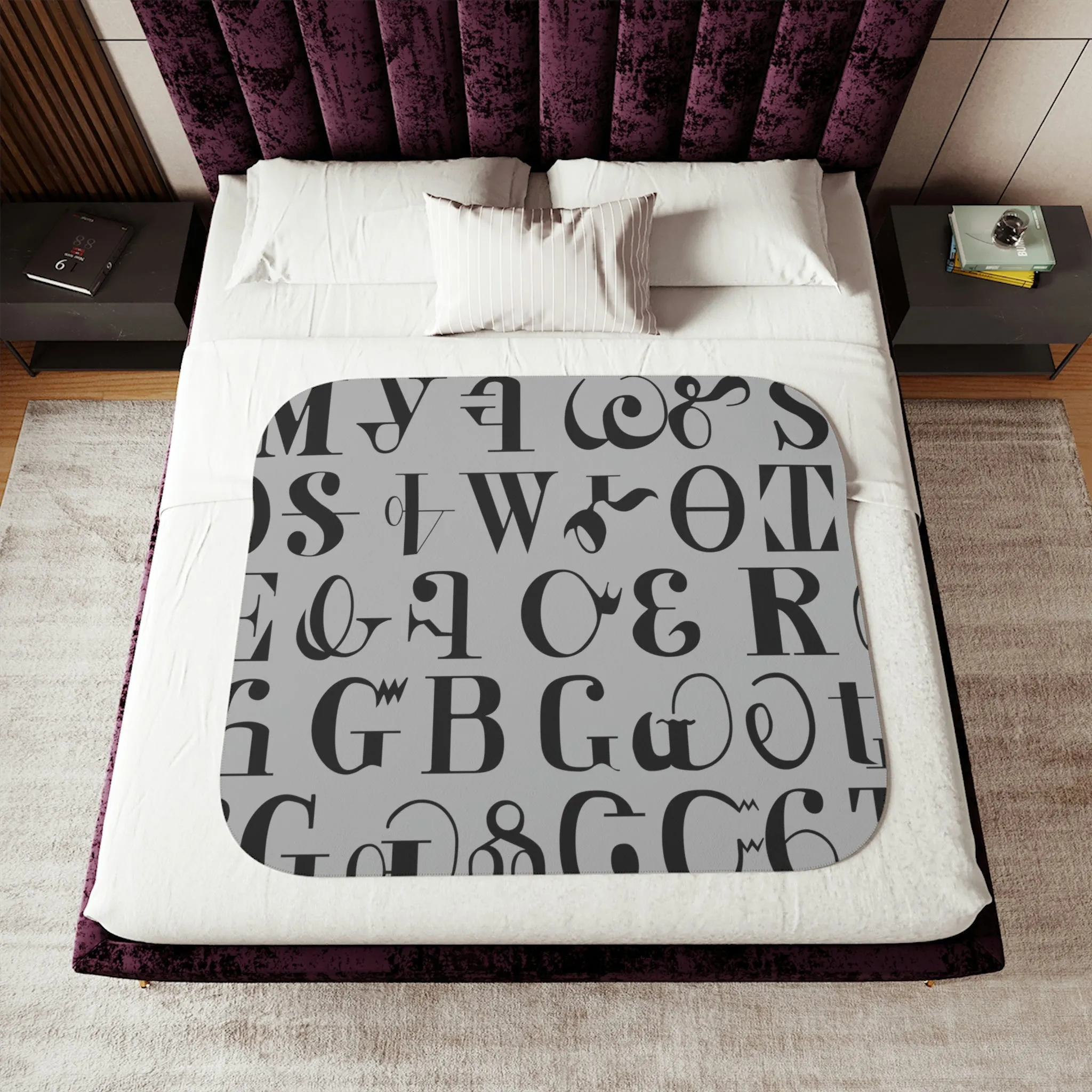 Syllabary Sherpa Blanket