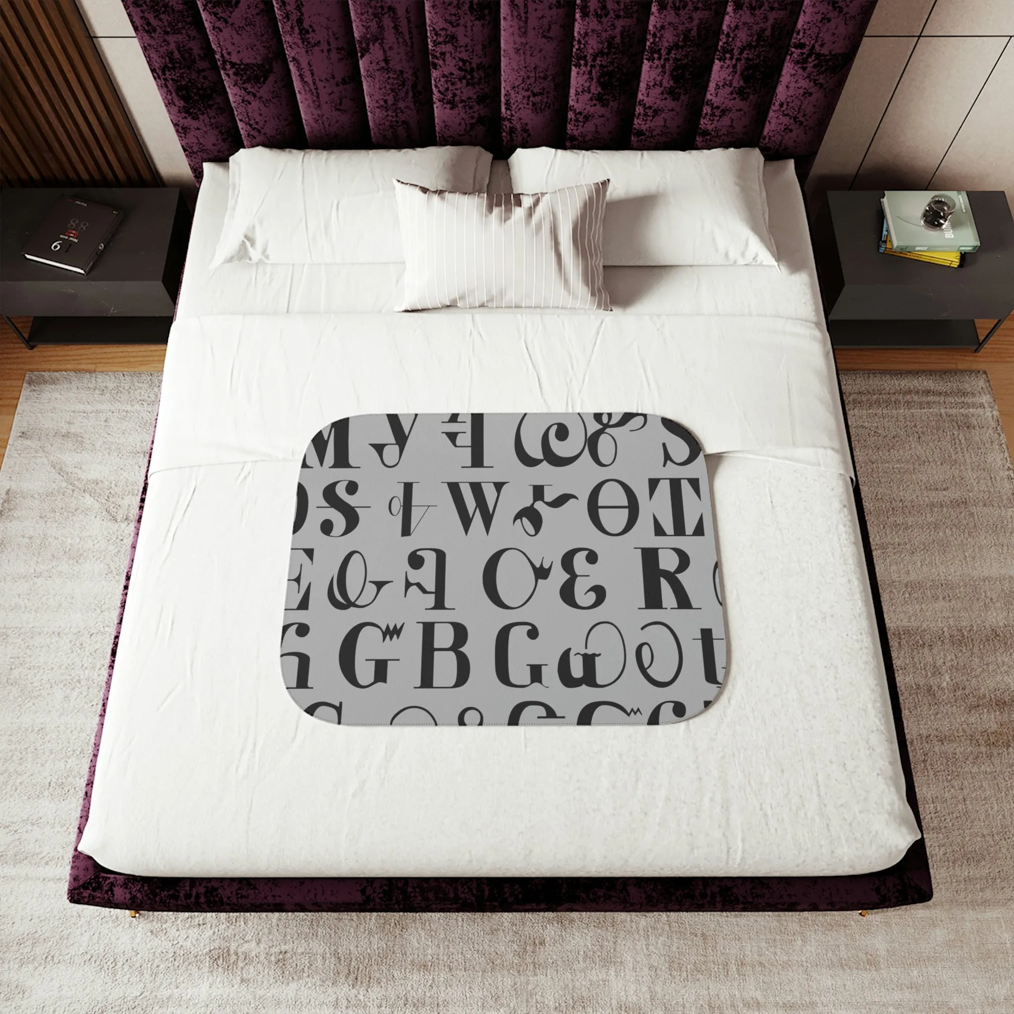 Syllabary Sherpa Blanket