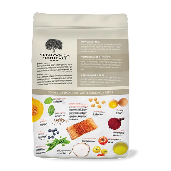 Vetalogica Naturals Grain Free Salmon Adult Dog Food