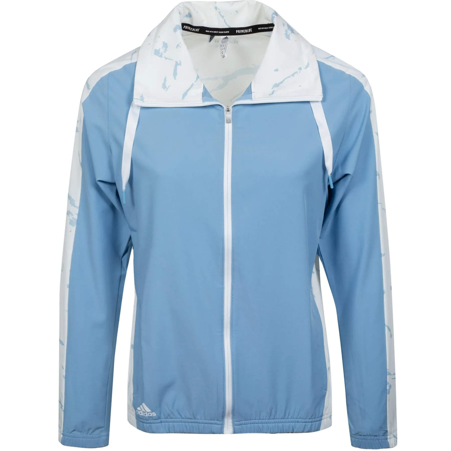 Womens Printed Primeblue Full Zip Jacket Ambient Sky/White