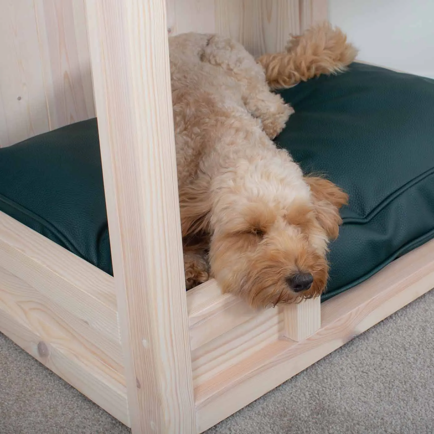 Wooden Salcombe Open Dog Crate with Drawer by Lords & Labradors